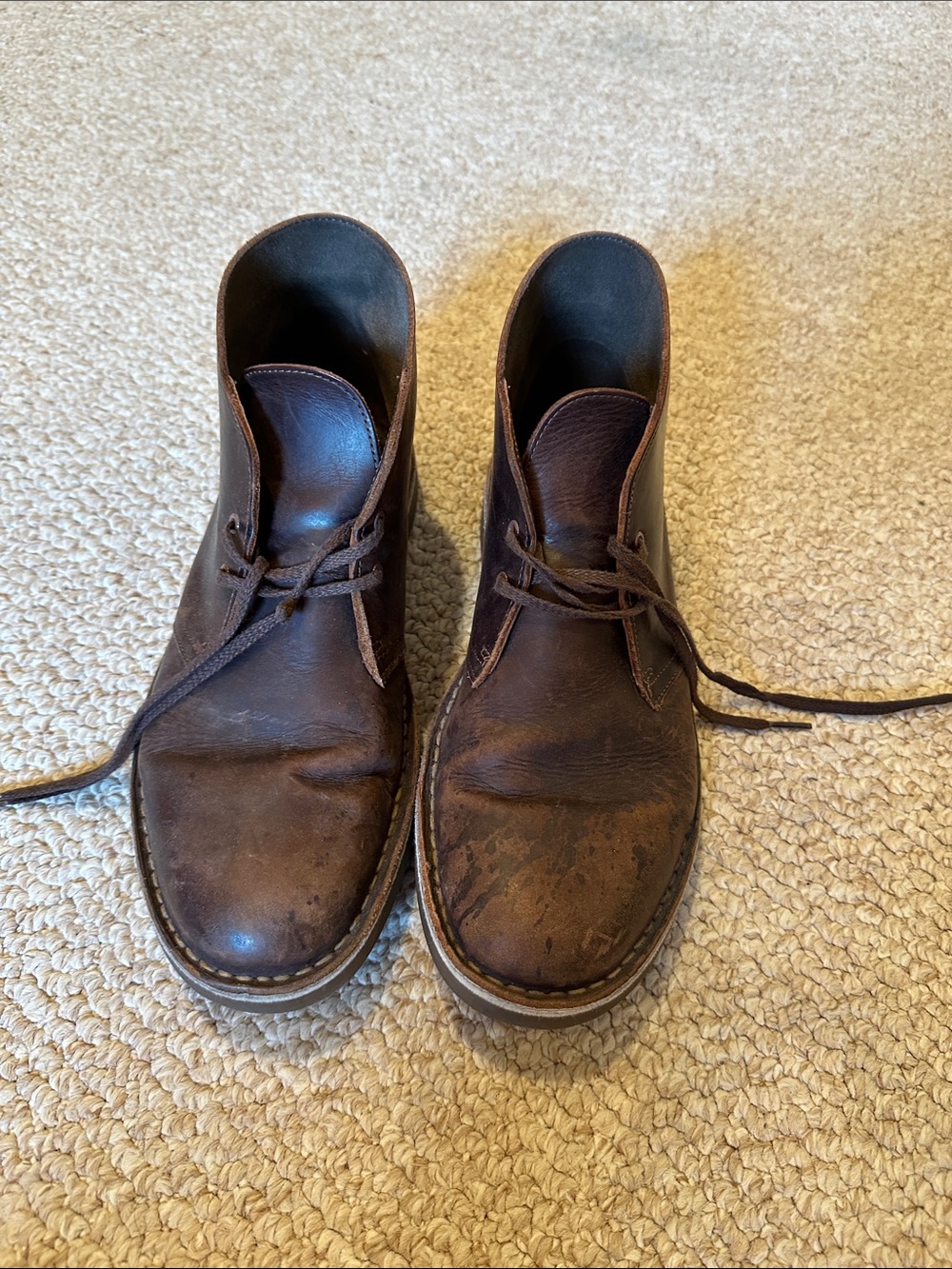 Clarks Brown Leather Men’s Chukka Boots